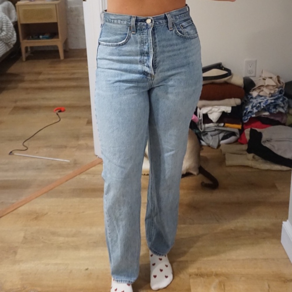 Denim Forum Light Blue High Rise Jeans